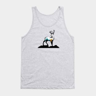 Colorful Deer in the forest Tank Top